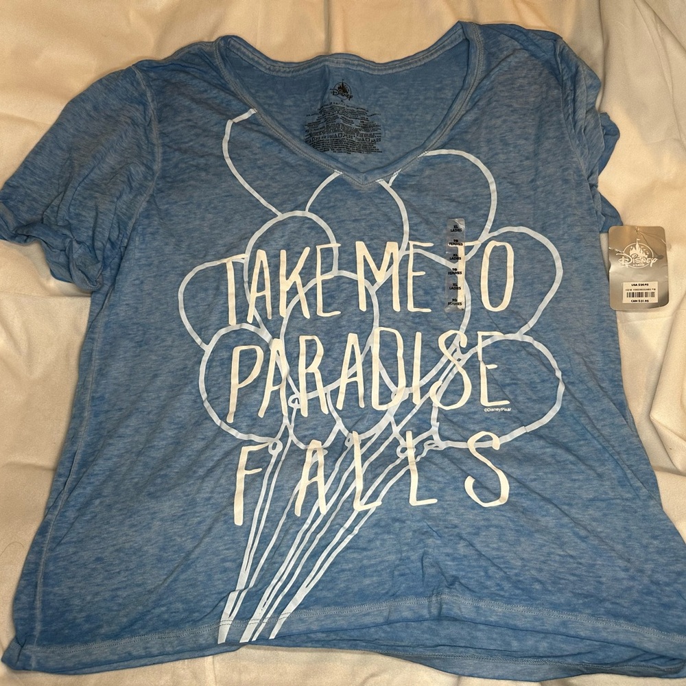Disney Blue Graphic Short Sleeve T-Shirt